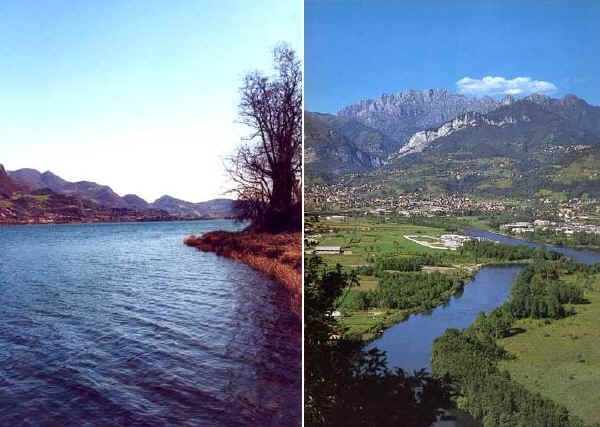 Lago di Garlate e fiume Adda fra Brivio e Olginate