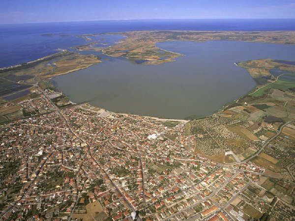 Veduta aerea di Cabras